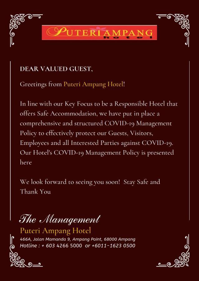 Puteri Ampang Hotel Bagian luar foto